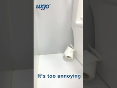 Support de rouleau de papier de salle de bain auto-adhésif installé, montage sans dommage