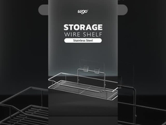 Montage sans dommage Caddies de douche en acier inoxydable Auto-adhésif