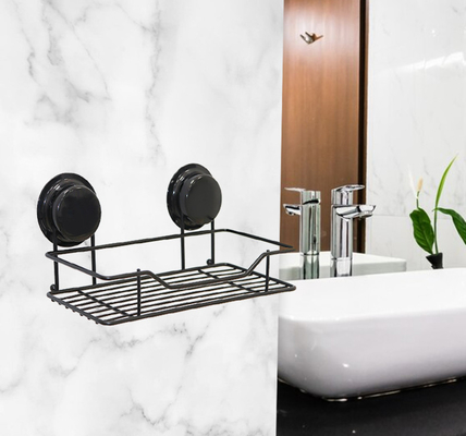 Support sans dommage aucun support nécessaire de Chrome d'accessoires de Self Adhesive Bath de chariot de douche de trou de perçage
