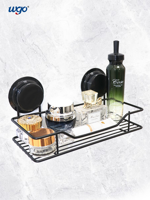 Support sans dommage aucun support nécessaire de Chrome d'accessoires de Self Adhesive Bath de chariot de douche de trou de perçage