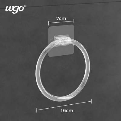 Autocollant sans dommage en plastique blanc de PVC de Ring Holder 5KG de serviette d'OIN 9001
