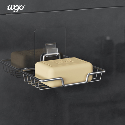 Les accessoires de Bath ont placé le support monté auto-adhésif de porte-savon de support de Fiiting de salle de bains pour la salle de bains