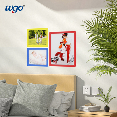 Support fixé au mur de signe de signe de Repositionable de support de poche en plastique auto-adhésive d'affiche 8,5 x 11