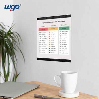 Cadre de montage auto-adhésif d'affichage de photo, support fixé au mur libre foré de signe