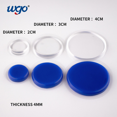 Le gel auto-adhésif démontable du gel WGO de silicone de tambour capitonne le protecteur d'accident de poignée de porte