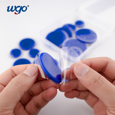 Le gel auto-adhésif démontable du gel WGO de silicone de tambour capitonne le protecteur d'accident de poignée de porte
