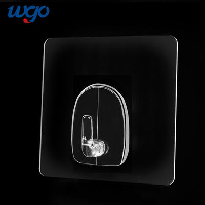 WGO Double Face Adhésif Crochet Mur Crochet Cintre Pour Manteaux Chapeaux Serviettes Clés Vêtements Porte Suspendus Décor À La Maison