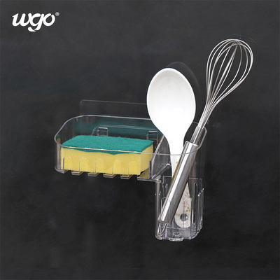 Organisateur clair Basket Wall Mount de Bath de stockage de cuisine pour la barre de douche