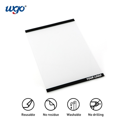 Support acrylique d'OEM de support fixé au mur de signe d'ODM 8,5 x 11 auto-adhésifs