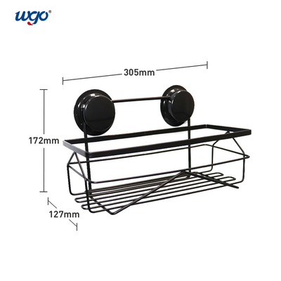 Le chariot oxydé noir Holder Suction Cup de salle de bains a fixé l'acier inoxydable SS201