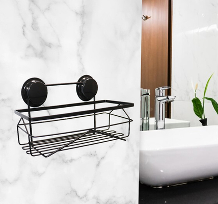Le chariot oxydé noir Holder Suction Cup de salle de bains a fixé l'acier inoxydable SS201