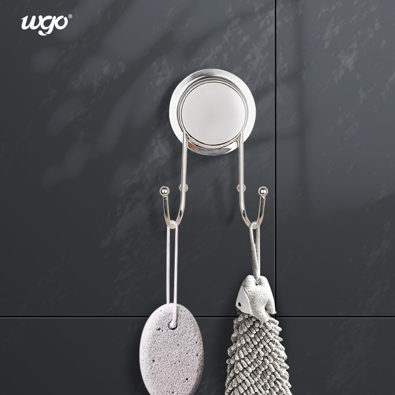 le crochet de porte adhésif de la salle de bains 5kg étirent l'acier inoxydable SS304 pour accrocher de robe longue