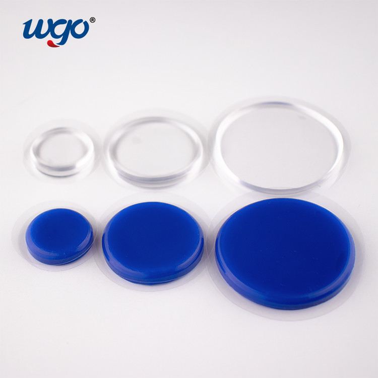 Le gel auto-adhésif démontable du gel WGO de silicone de tambour capitonne le protecteur d'accident de poignée de porte