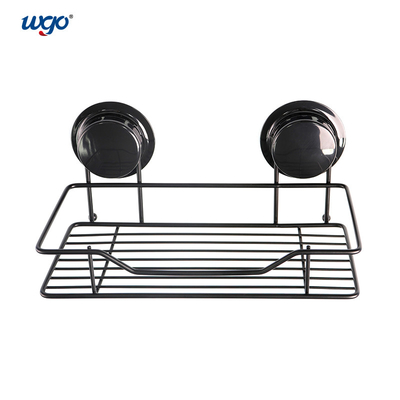 Chariot noir Shelf Suction de Bath de stockage de WGO/rouille difficulté de colle libre