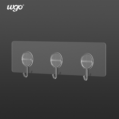 Crochet mural auto-adhésif pour cintres muraux et organisateurs