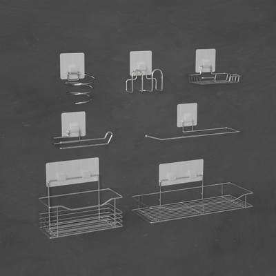 Chariot fixé au mur Damage Free de douche du commerce d'EXW de support de produit de salle de bains de MSDS